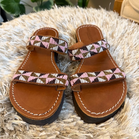 Laidback London beaded sandal - Picture 1 of 5